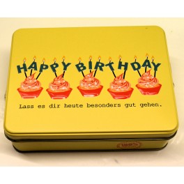 3D-Präsentdose "Happy Birthday"